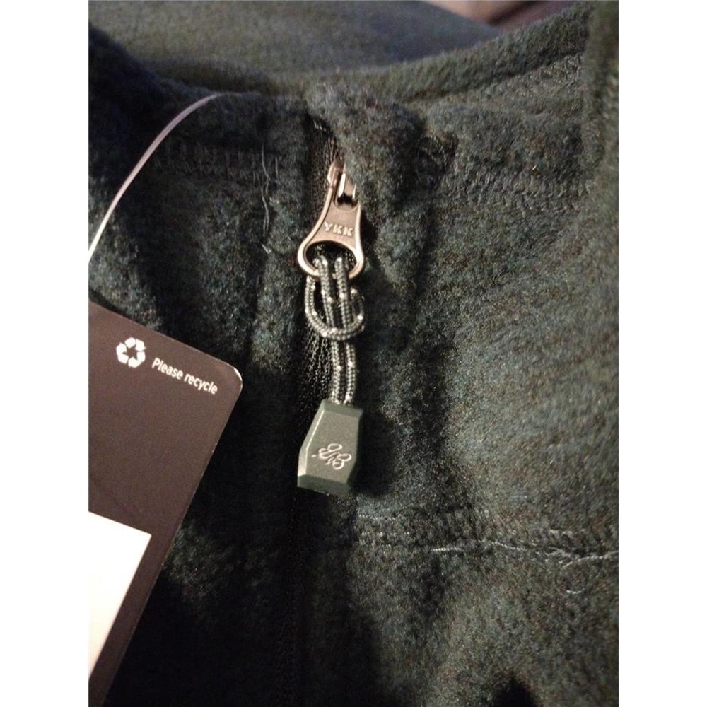Eddie Bauer Ladies' Quarter Zip Pullover Fleece Ultrasoft 1/4 Zip Green XL - Picture 10 of 10